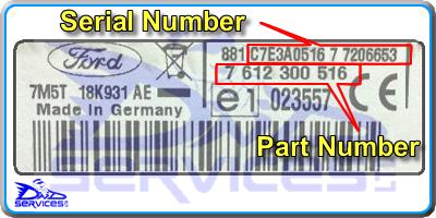 Ford radio part number codes #9