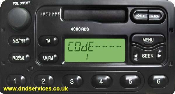 Ford escort radio code calculator #2
